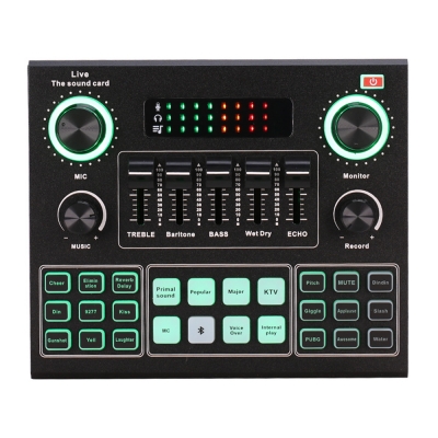 Фото: Внешняя Bluetooth звуковая карта Bom V9 (Микшерный пульт)-2 Внешняя Bluetooth звуковая карта Bom V9 (Микшерный пульт)-2