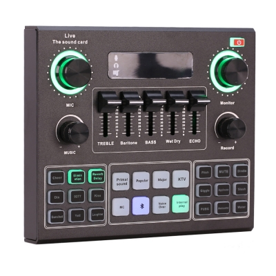 Фото: Внешняя Bluetooth звуковая карта Bom V9 (Микшерный пульт)-3 Внешняя Bluetooth звуковая карта Bom V9 (Микшерный пульт)-3